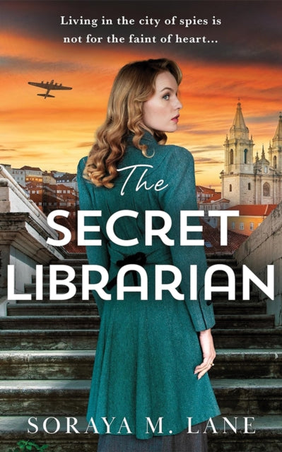 The Secret Librarian book cover featuring a woman in a teal coat.
