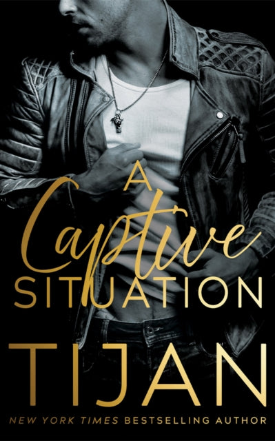 A Captive Situation book cover featuring a man in a leather jacket.