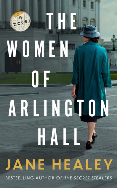 The Women of Arlington Hall novel cover with a woman in a teal coat walking away.
