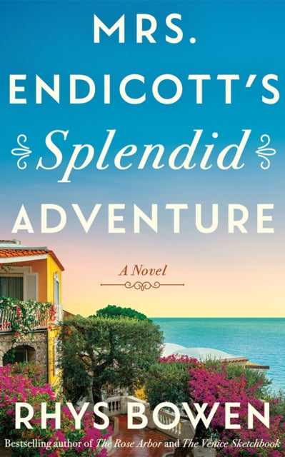 Mrs. Endicott's Splendid Adventure novel cover with a villa and the sea.