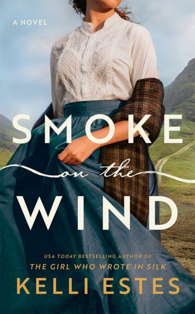 Smoke on the Wind: A Novel book cover featuring a woman in a blue skirt and white blouse.