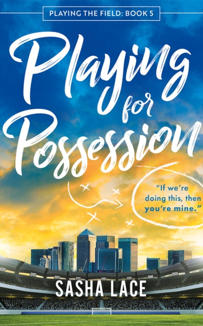 Playing for Possession book cover with a stadium and city skyline.