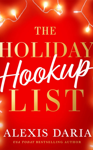 The Holiday Hookup List book cover with holiday lights