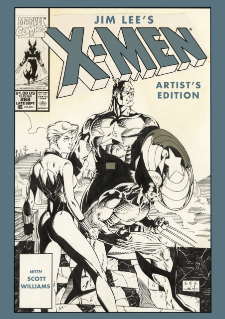 Jim Lee's X-Men Artist's Edition comic cover featuring Captain America, Wolverine, and Black Widow.
