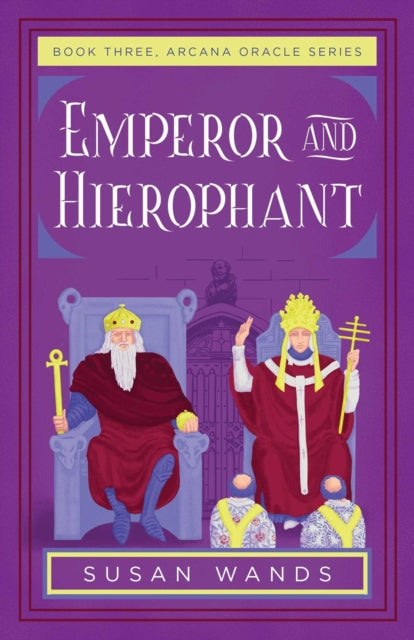 Emperor and Hierophant book cover with two figures on thrones.