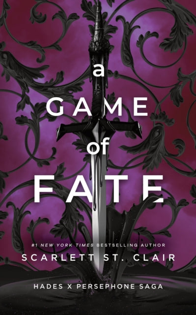 A Game of Fate book cover with a sword and ornate background.