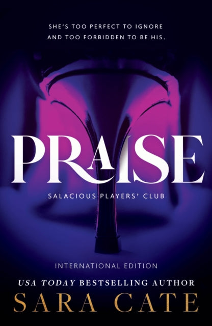 Book cover for "Praise" by Sara Cate, featuring a high heel and text.