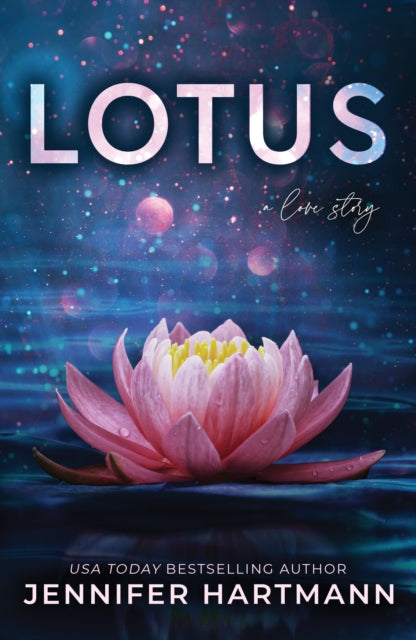 Book cover for Lotus, a romance novel featuring a pink lotus flower on water.