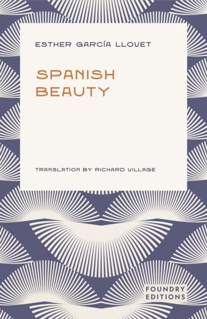 Spanish Beauty book cover with abstract fan pattern