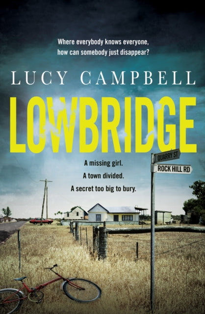 Lowbridge book cover with a rural scene and text.