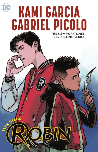 Teen Titans: Robin graphic novel cover featuring two young men in superhero attire.
