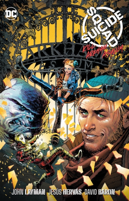 Suicide Squad: Kill Arkham Asylum comic cover featuring Harley Quinn and other characters.