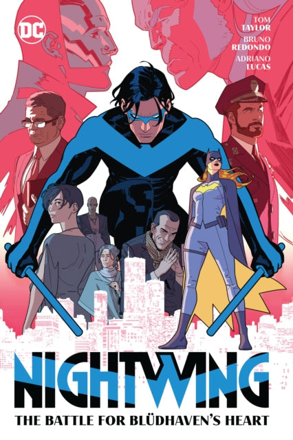 Nightwing Vol. 3: The Battle for Bludhaven's Heart comic cover featuring Nightwing and Batgirl.