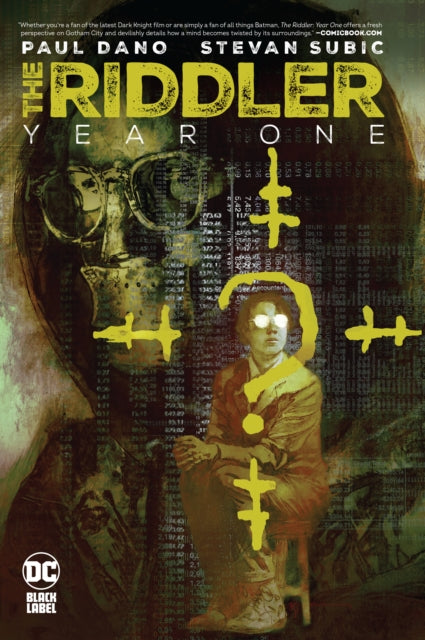The Riddler: Year One comic book cover featuring Paul Dano and Stevan Subic.