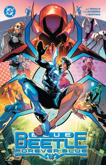 Blue Beetle Vol. 2: Forever Blue comic book cover featuring Blue Beetle in action.