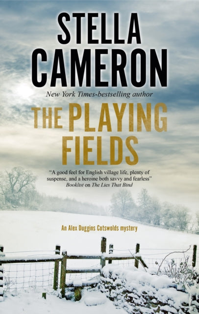 The Playing Fields book cover with a snowy landscape.