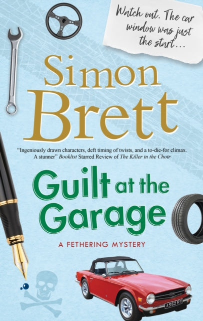 Guilt at the Garage by Simon Brett, a mystery novel cover.