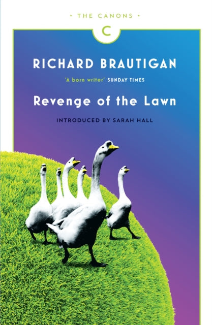 Revenge of the Lawn book cover with geese on grass.