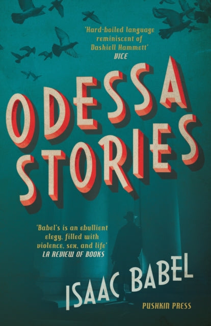 Odessa Stories book cover with stylized text and birds.