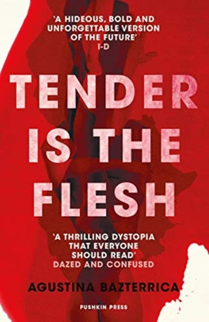 Tender is the Flesh book cover with red background and white text.