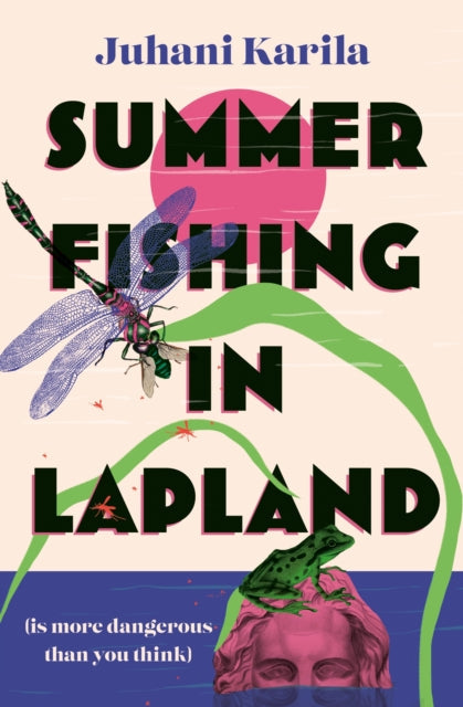 Summer Fishing in Lapland book cover with dragonfly and frog.