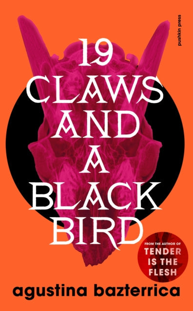 Nineteen Claws and a Black Bird book cover with pink claws and text.
