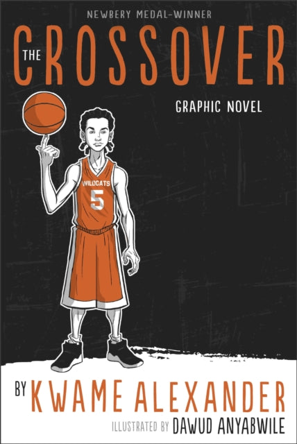 The Crossover Graphic Novel cover features a basketball player spinning a ball.