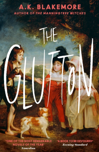 The Glutton book cover featuring children and a dog.