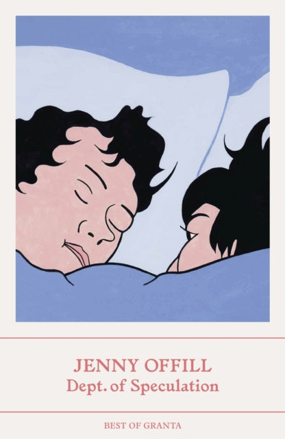 Book cover illustration of two people sleeping under blue covers.