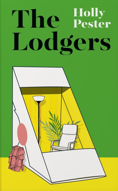 The Lodgers book cover with a minimalist illustration of a room.