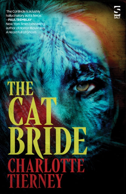 Book cover for The Cat Bride by Charlotte Tierney featuring a tiger's face.