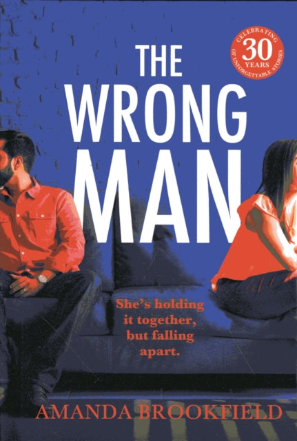 The Wrong Man book cover with a couple on a couch.