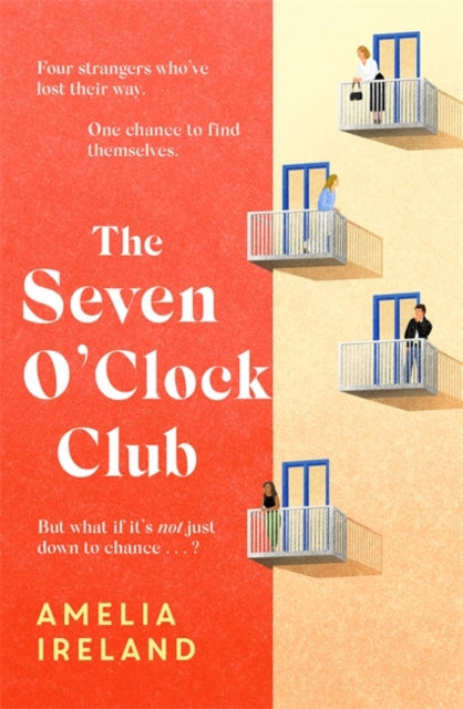 The Seven O'Clock Club book cover with four people on balconies.