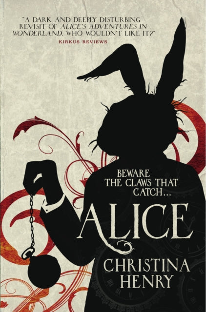 Book cover for Alice by Christina Henry featuring a silhouette of a rabbit.