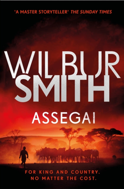 Assegai by Wilbur Smith book cover with African savanna scene.