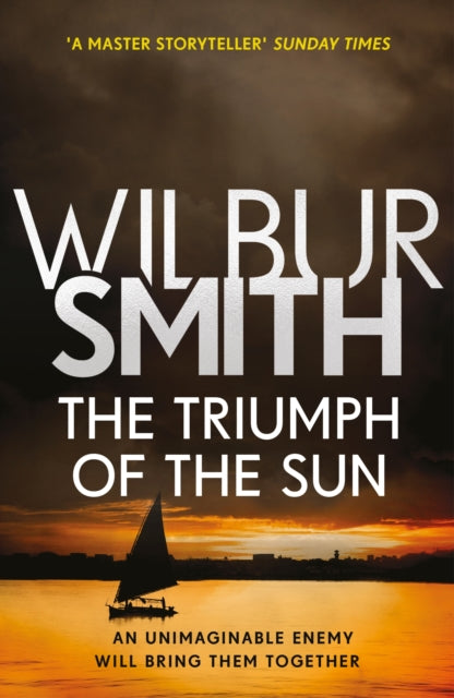 The Triumph of the Sun book cover with a sailboat at sunset.