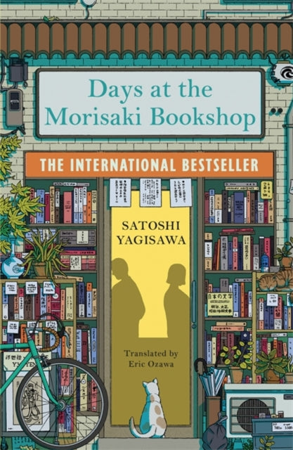 Days at the Morisaki Bookshop book cover featuring a storefront and books.