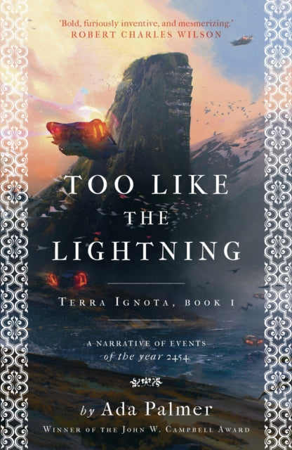 Book cover for "Too Like the Lightning" by Ada Palmer.
