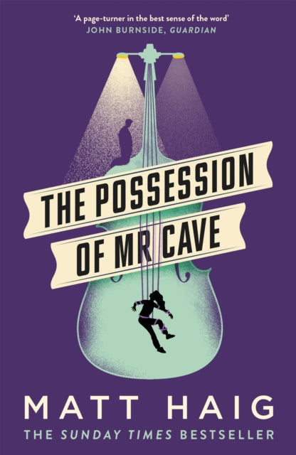 The Possession of Mr Cave book cover with a cello and figures.
