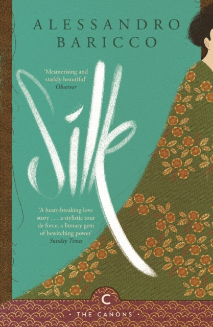 Silk by Alessandro Baricco book cover with Japanese-inspired art.