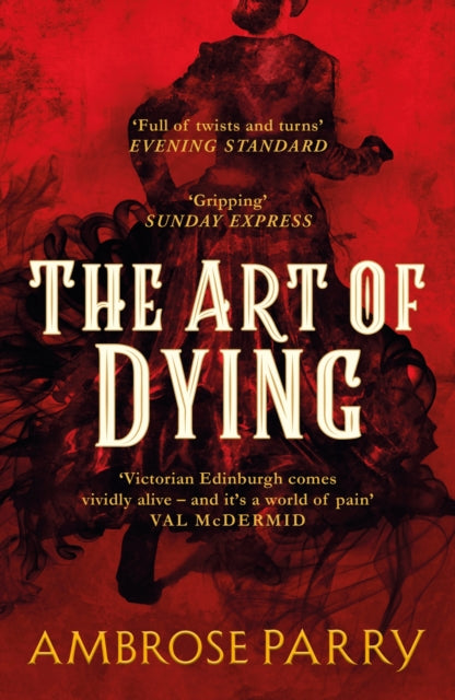 The Art of Dying book cover with a dark, smoky figure on a red background.