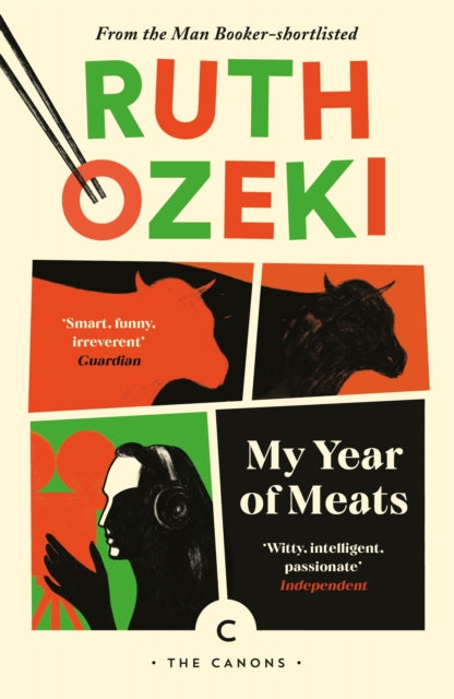My Year of Meats book cover with author Ruth Ozeki and illustrations.
