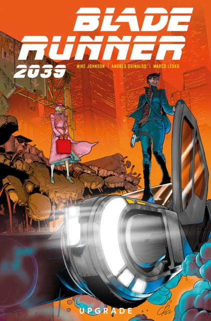 Blade Runner 2039 Vol. 2 comic cover featuring characters and cityscapes.
