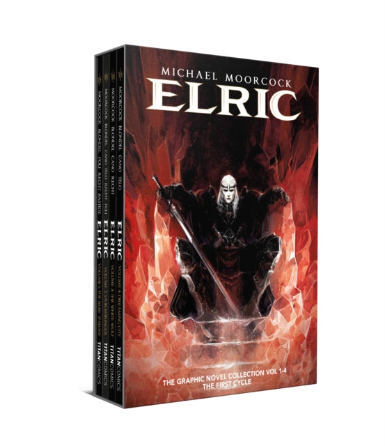 Michael Moorcock's Elric 1-4 graphic novel boxed set.