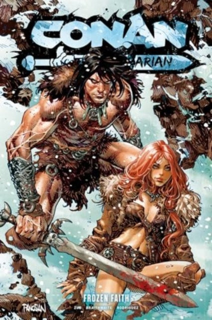 Conan the Barbarian Vol. 4 Frozen Faith comic cover with Conan and Red Sonja.