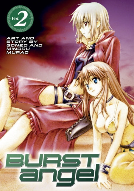 Burst Angel Vol.2 manga cover featuring two anime-style women.