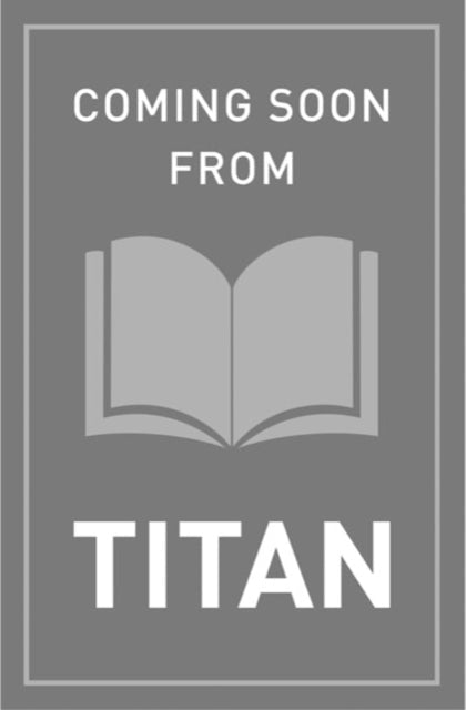 A book cover with "COMING SOON FROM TITAN" and an open book illustration.