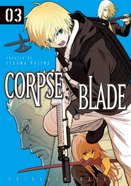 Corpse Blade Vol. 3 manga cover featuring anime characters.