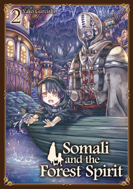 Somali and the Forest Spirit Vol. 2 manga cover featuring a golem and a child in a boat.
