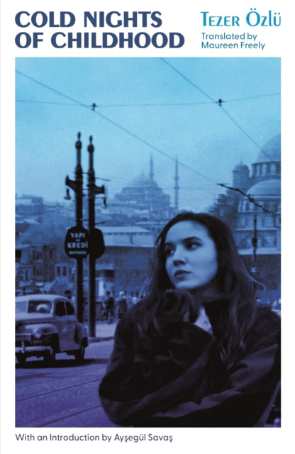 Cold Nights of Childhood book cover with a woman in the foreground.